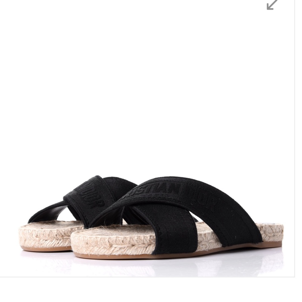 Dior Espadrille Slides View 3